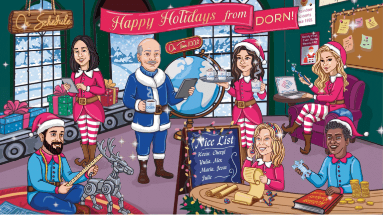 Happy Holidays and Happy New Year 2026 from the DORN Team!